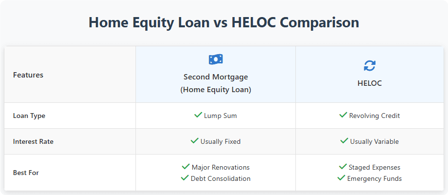 Second Mortgage vs. HELOC: Pros and Cons