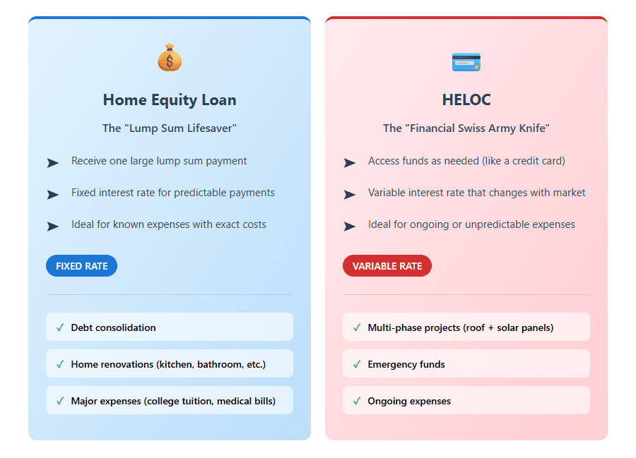 Your Two Main Second Mortgage Options: The Predictable vs. The Flexible