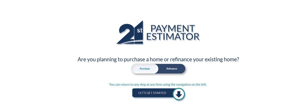 21st Mortgage Payment Estimator