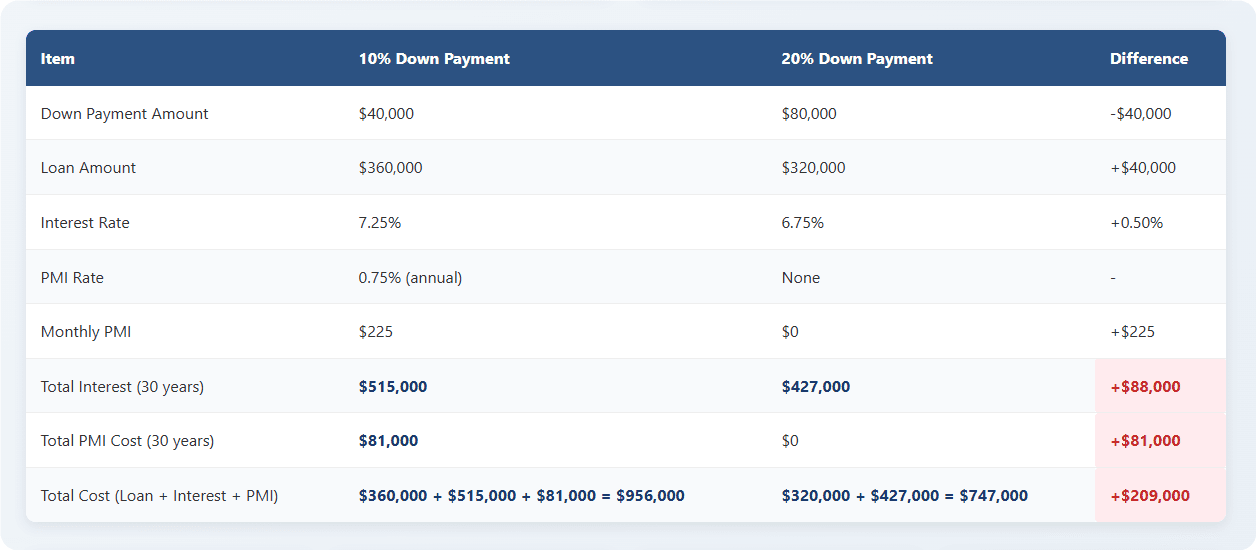 Costs & Risks of a Low Down Payment Second Home