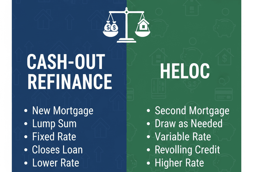 Difference Between Cash Out Refinance and HELOC