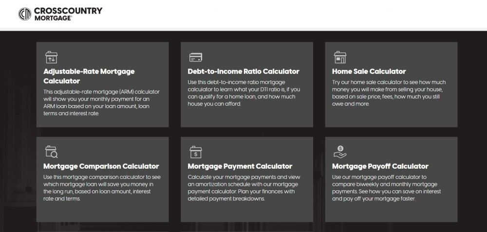 CrossCountry Mortgage Calculators
