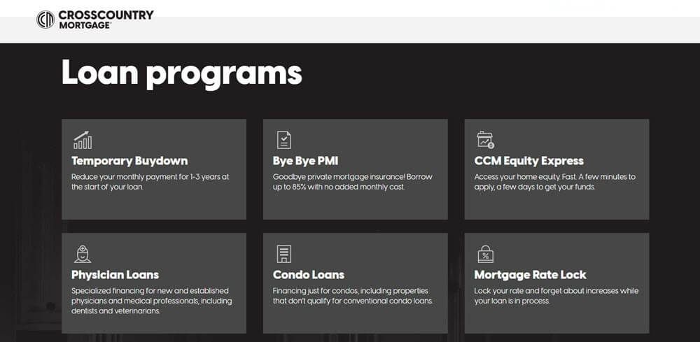 Special Loan Programs of CrossCountry Mortgage