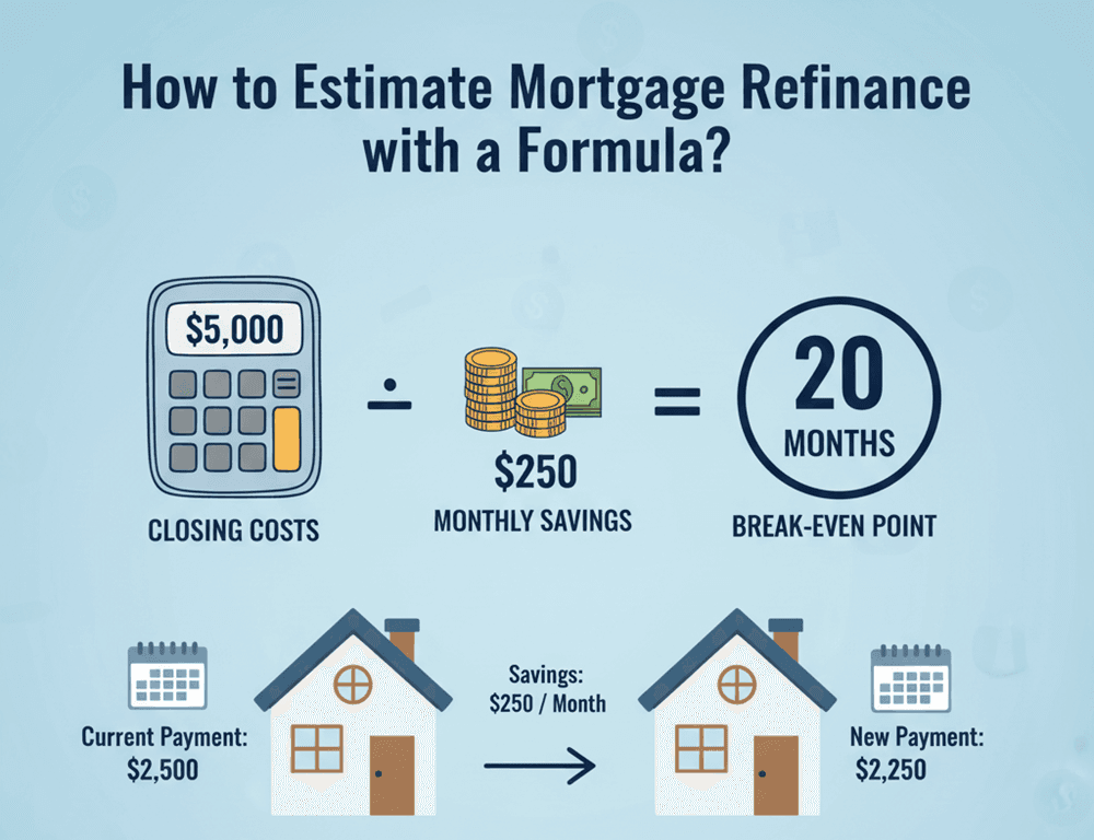 How to Estimate Mortgage Refinance with a Formula?