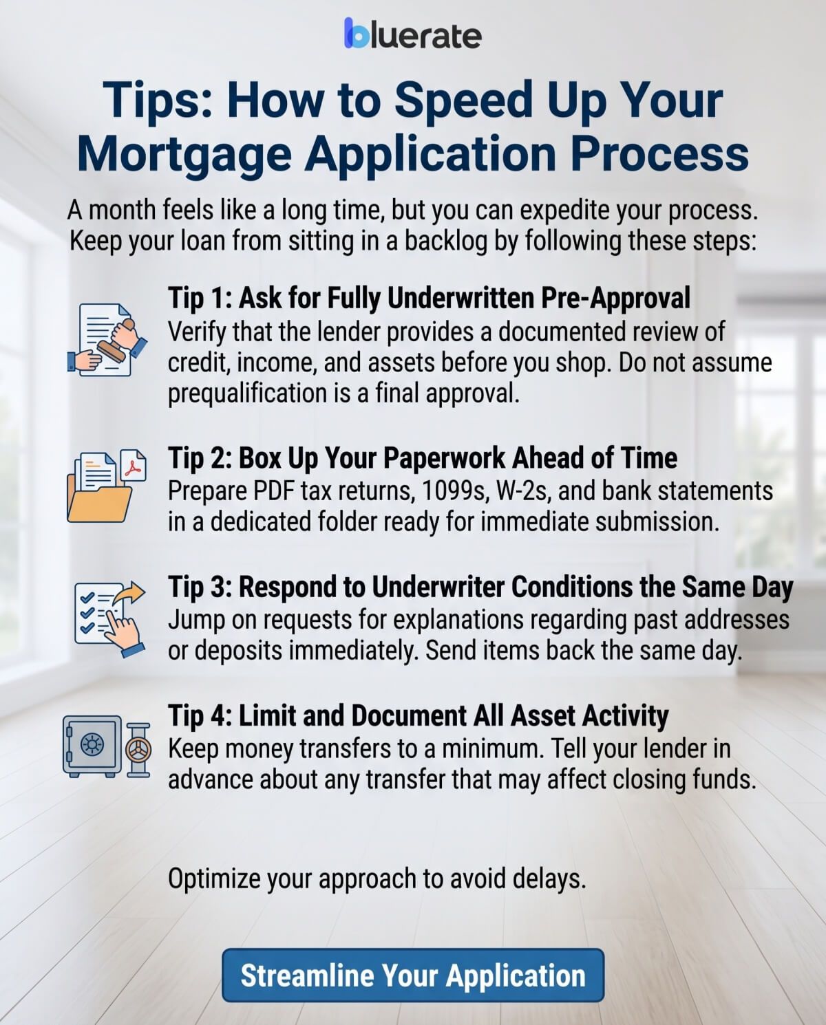 Tips: How to Speed Up Your Mortgage Application Process