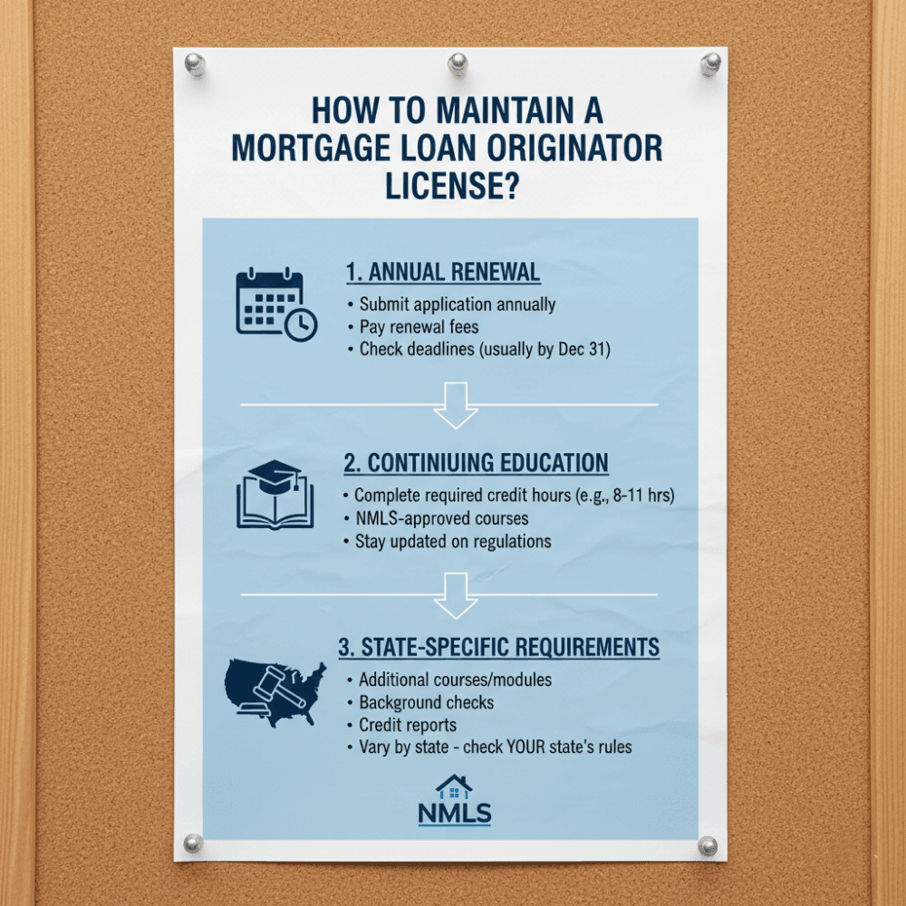 How to Maintain a Mortgage Loan Originator License?