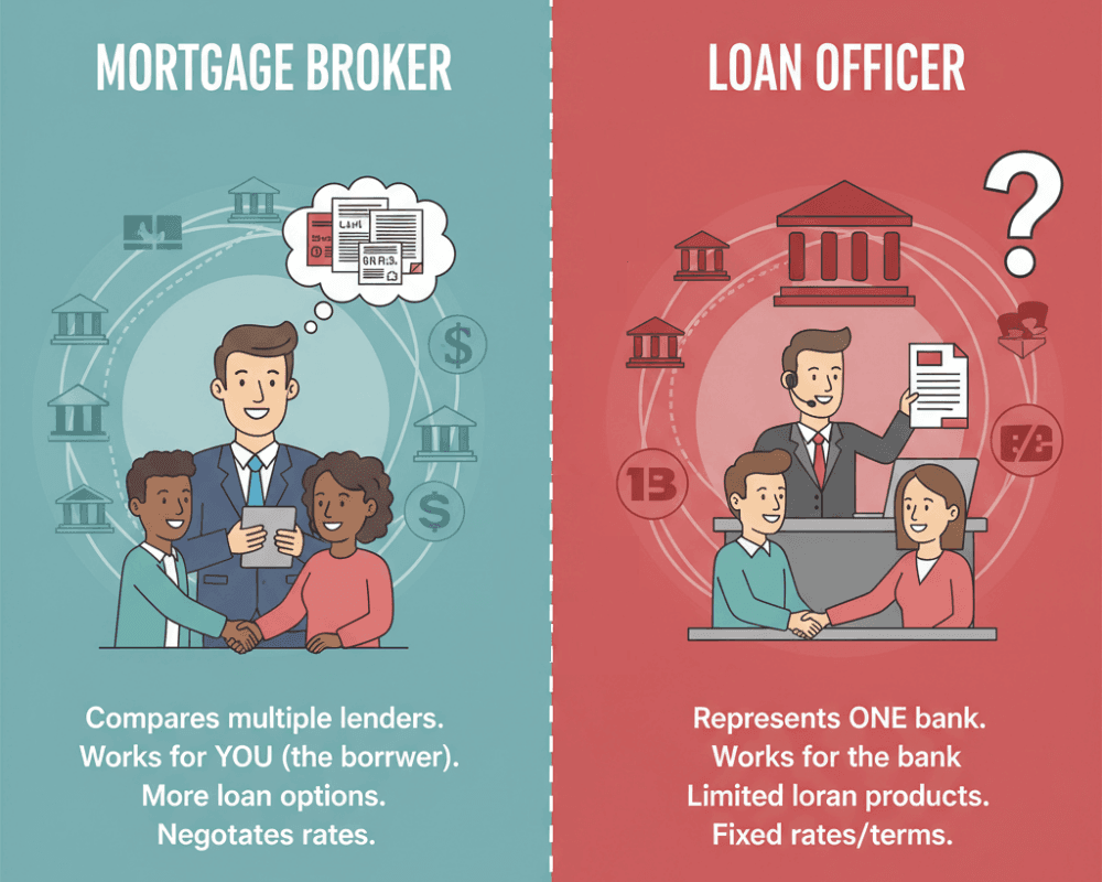 Mortgage Loan Officer vs Mortgage Broker