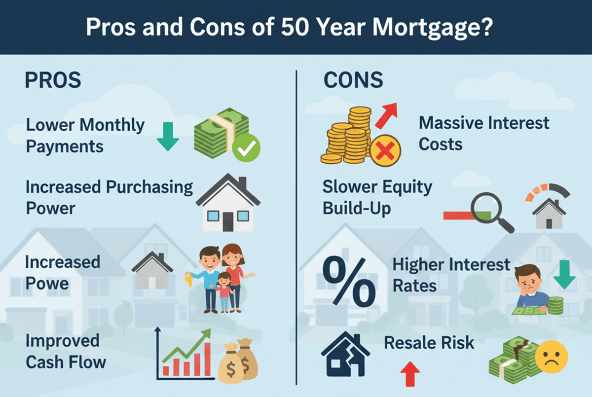 Pros and Cons of 50 Year Mortgage