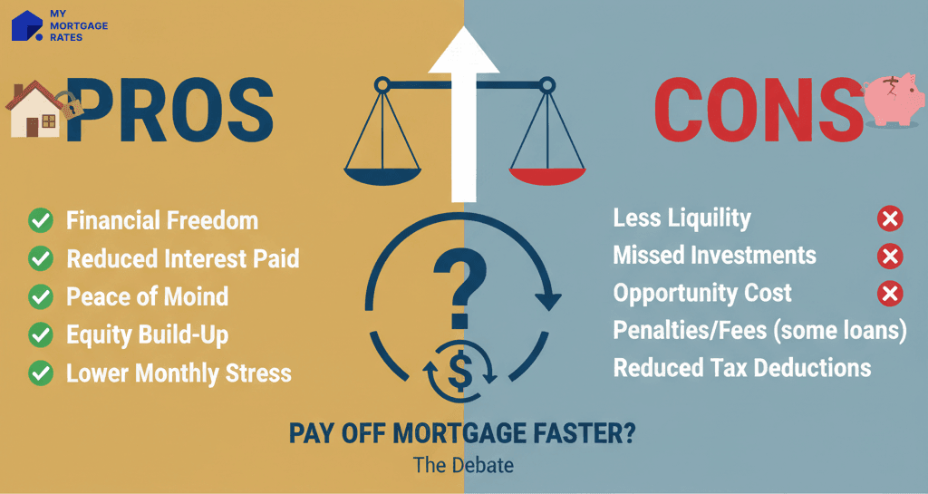 Pros and Cons to Pay Off a Mortgage Faster