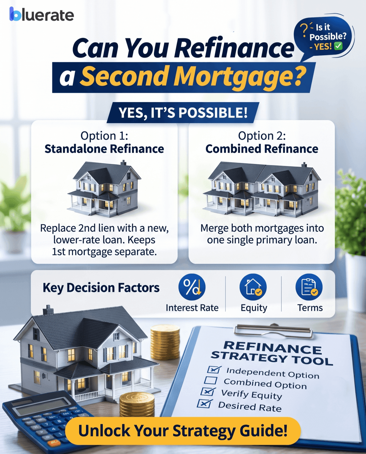 Can You Refinance a Second Mortgage?