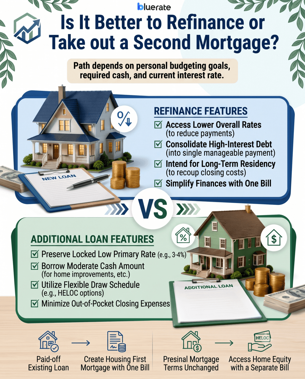 Is It Better to Refinance or Take out a Second Mortgage?