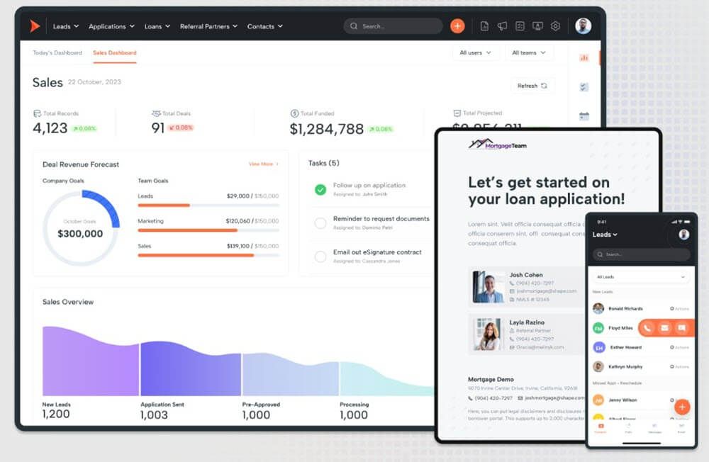 Shape - Best Mortgage CRM for Professionals