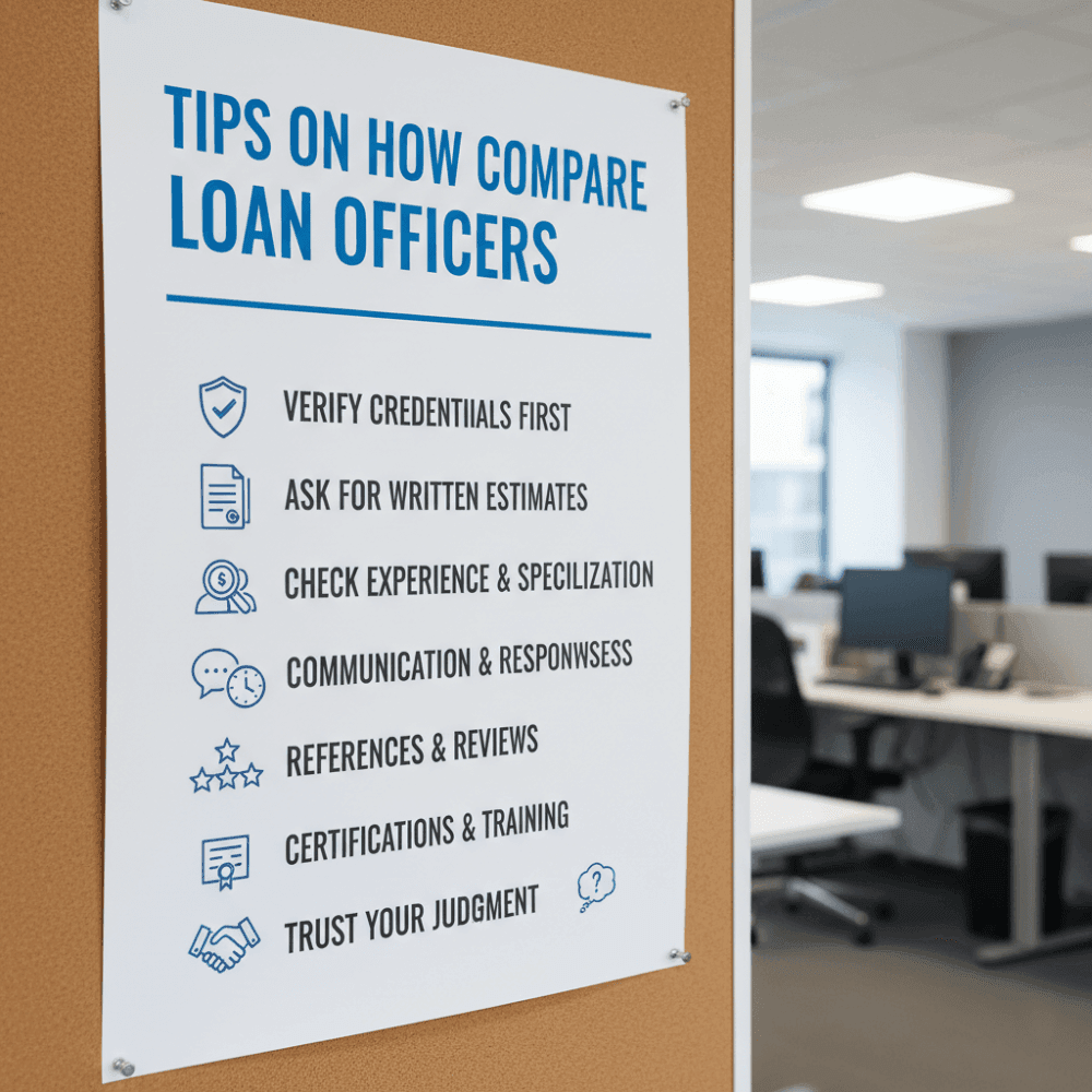 Tips on How to Compare Loan Officers