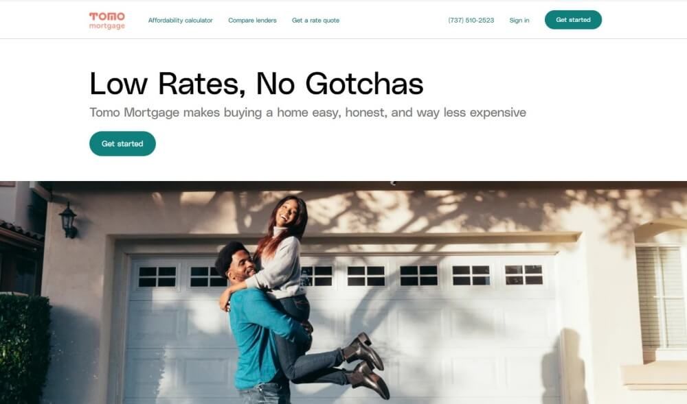 Tomo Mortgage Home Page