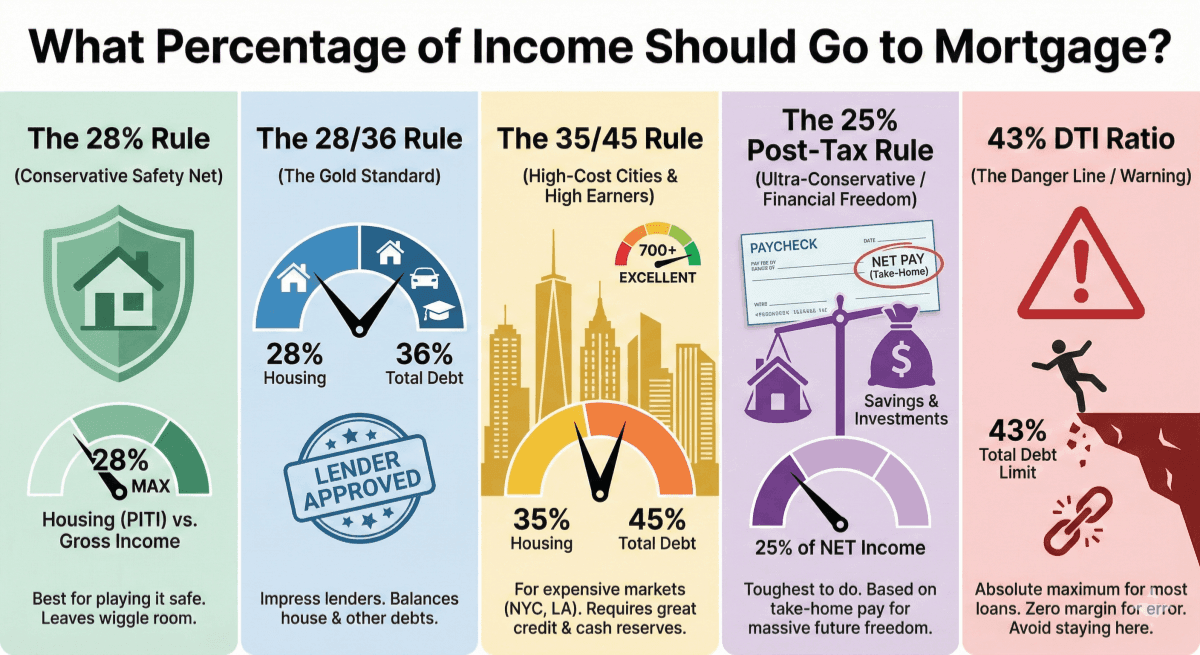 What Percentage of Income Should Go to Mortgage?
